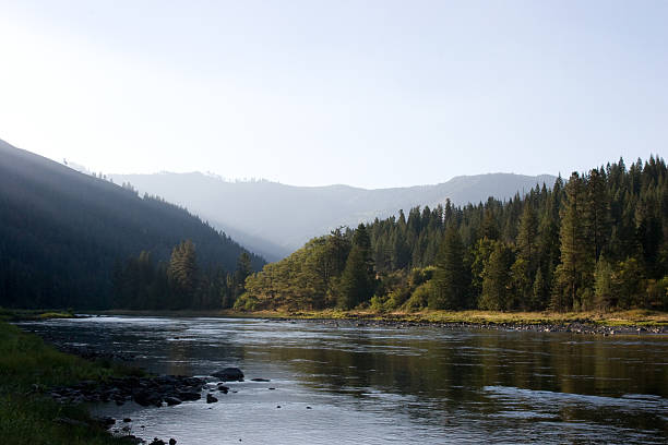 An early fall morning on the Clearwater River in Idaho An early fall morning on the Clearwater River in Idaho